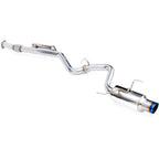 Invidia N1 Racing Cat-Back Exhaust System w/ Single 101mm Burnt Ti Tip, 2022-2026 WRX - Angle 2