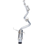 Invidia N1 Racing Cat-Back Exhaust System w/ Single 101mm SS Tip, 2022-2026 WRX - Angle 2