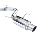 Invidia N1 Racing Cat-Back Exhaust System w/ Single 101mm SS Tip, 2022-2026 WRX - Angle 3