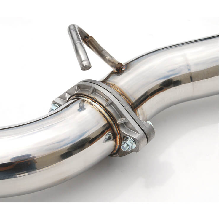 Invidia N1 Racing Cat-Back Exhaust w/ 101mm SS Tip, 2008-2014 WRX (Hatch) - Angle 3