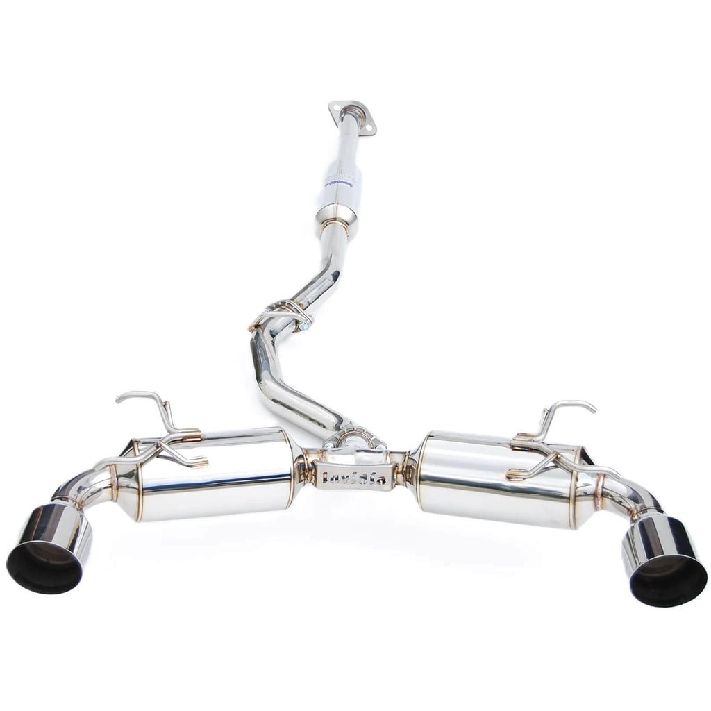 Invidia N2 Cat-Back Exhaust w/ Dual Single-Layer 101mm SS Tips, 2013-2020 BRZ/FR-S/86