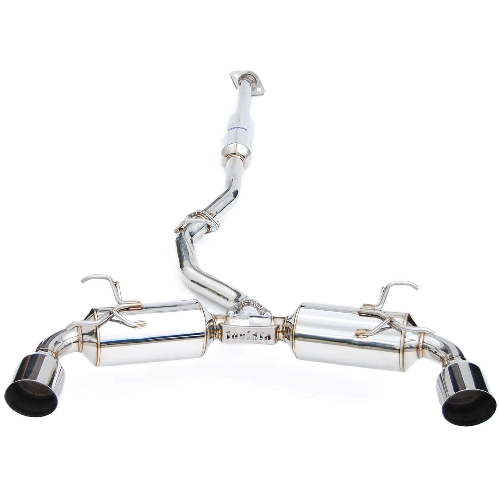 Invidia N2 Cat-Back Exhaust w/ Dual Single-Layer 101mm SS Tips, 2013-2020 BRZ/FR-S/86