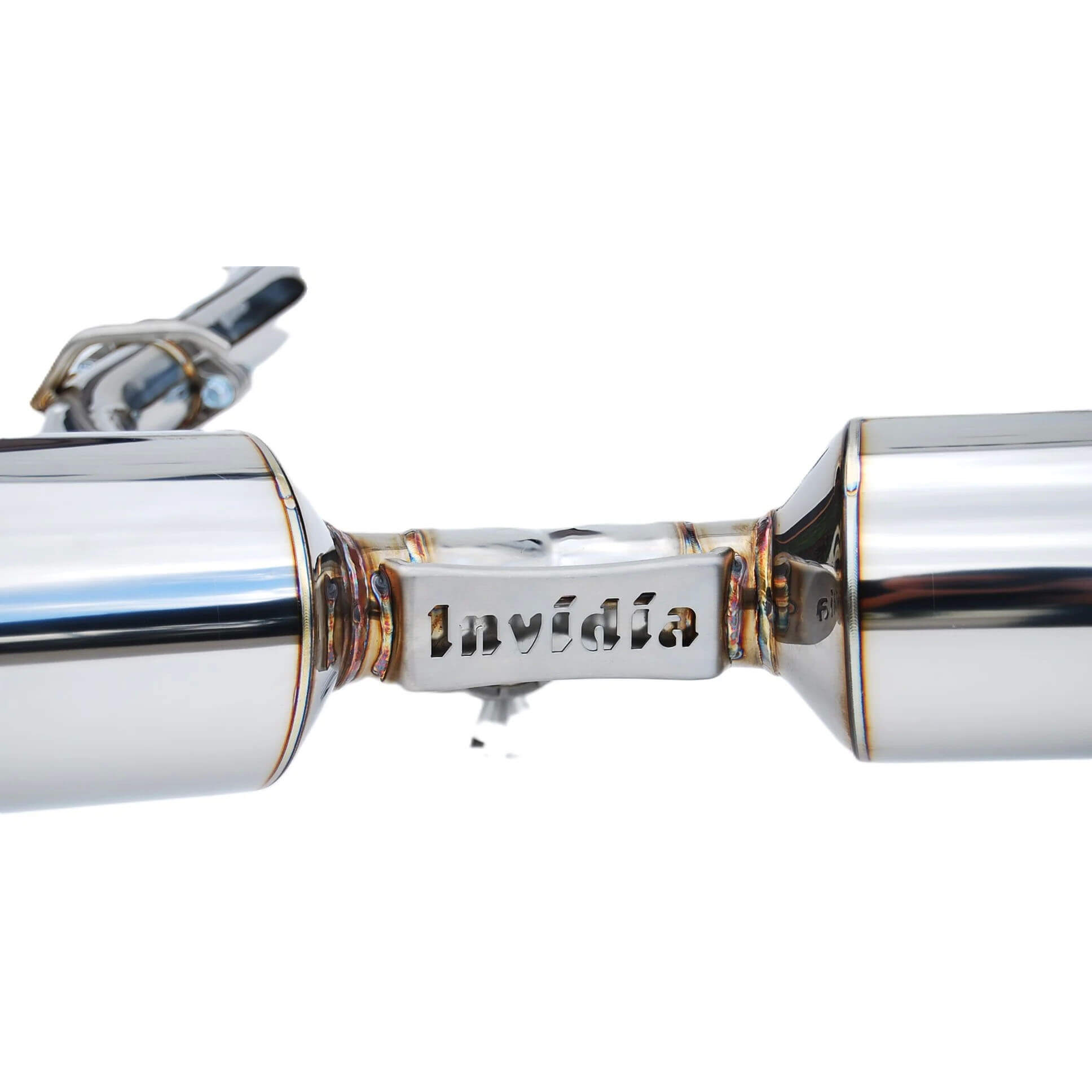 Invidia N2 Cat-Back Exhaust w/ Dual Single-Layer 101mm SS Tips, 2013-2020 BRZ/FR-S/86 - Angle 3