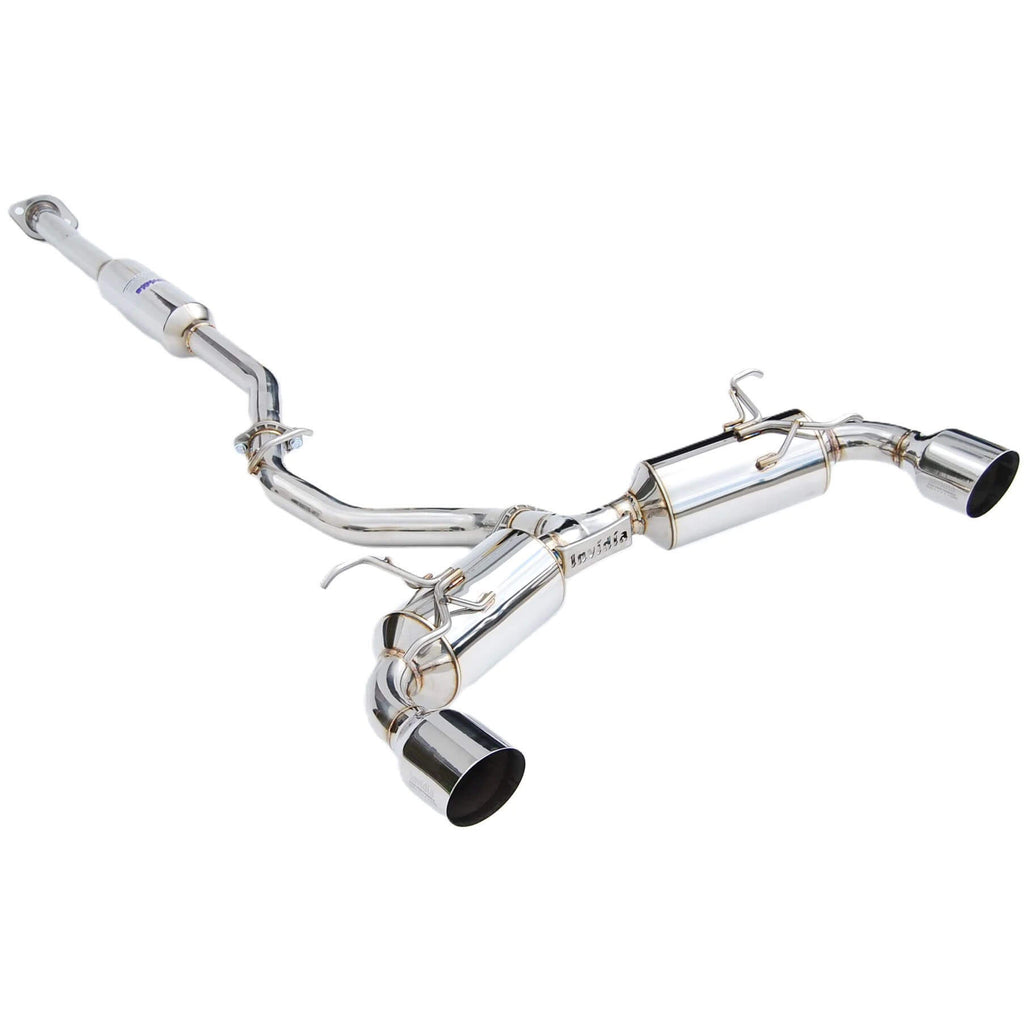 Invidia N2 Cat-Back Exhaust w/ Dual Single-Layer 101mm SS Tips, 2013-2020 BRZ/FR-S/86 - Angle 4