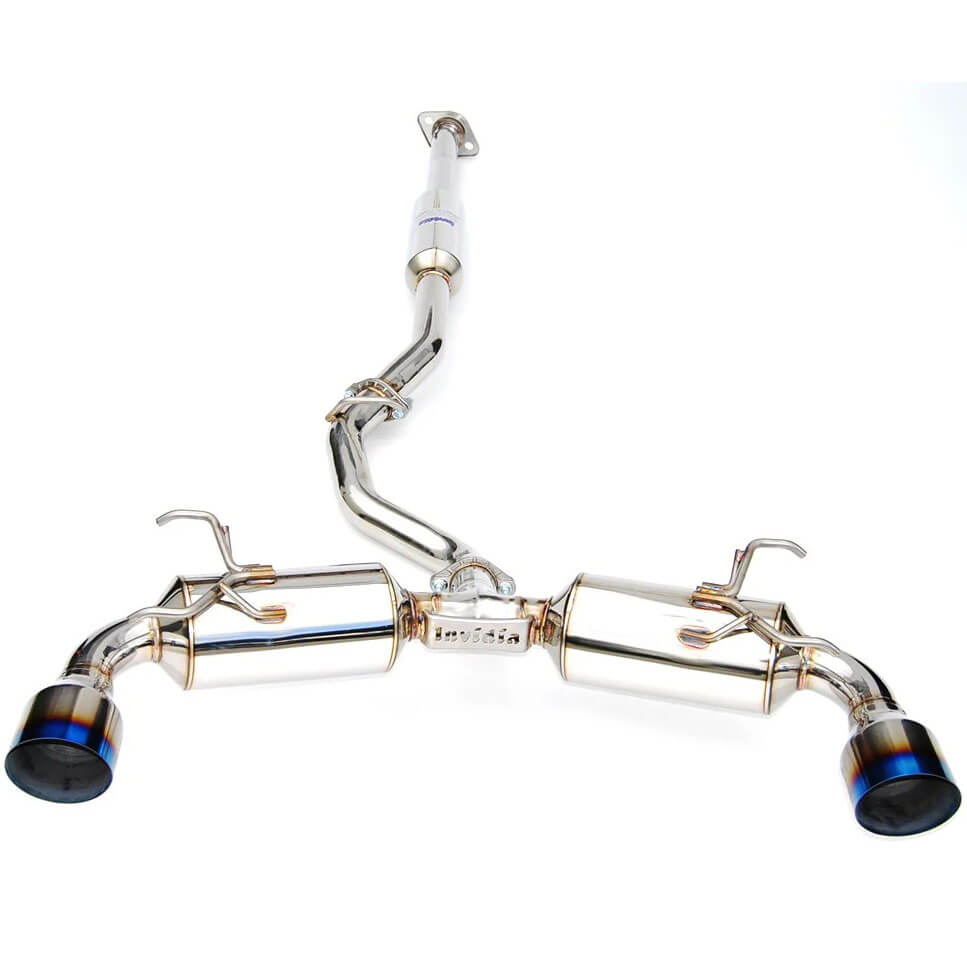 Invidia N2 Cat-Back Exhaust w/ Dual Single-Layer 101mm Ti Tips, 2013-2020 BRZ/FR-S/86
