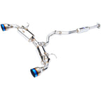 Invidia N2 Cat-Back Exhaust w/ Dual Single-Layer 101mm Ti Tips, 2013-2020 BRZ/FR-S/86 - Angle 2