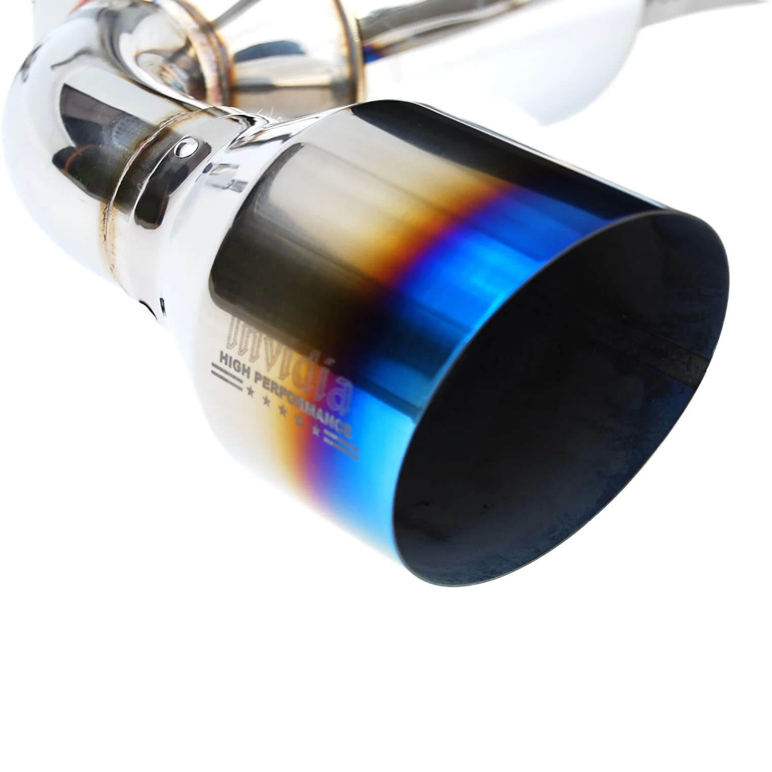 Invidia N2 Cat-Back Exhaust w/ Dual Single-Layer 101mm Ti Tips, 2013-2020 BRZ/FR-S/86 - Angle 5