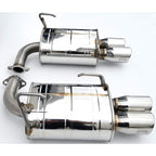 Invidia Q300 Axle-Back Exhaust System w/ Rolled 89mm SS Tips, 2022-2026 WRX - Angle 3