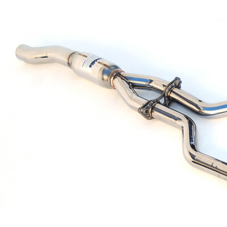 Invidia Q300 Cat-Back Exhaust System w/ 110mm SS Tip, 2015+ Mustang EcoBoost - Angle 2