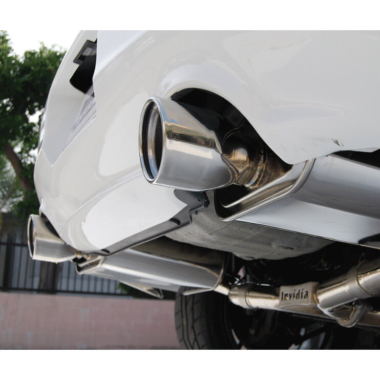 Invidia Q300 Cat-Back Exhaust System w/ 110mm SS Tips, 2000-2009 S2000 - Angle 4
