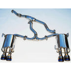 Invidia Q300 Cat-Back Exhaust System w/ Quad Rolled 110mm Ti Tips, 2011-2014 WRX & STi (Sedan)