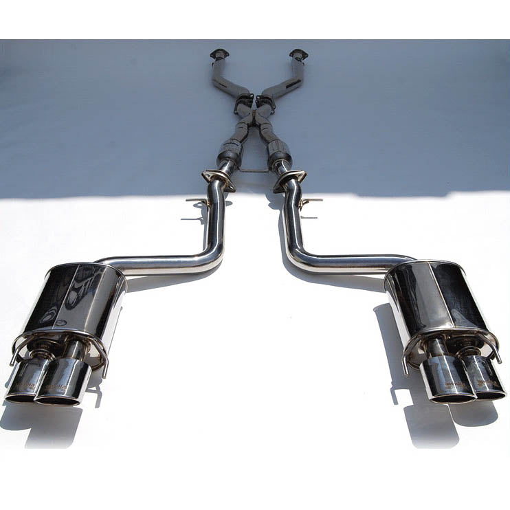 Invidia Q300 Cat-Back Exhaust System w/ Quad Rolled SS Tips, 2014+ RCF