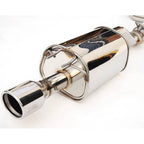 Invidia Q300 Cat-Back Exhaust System w/ Rolled 110mm SS Tip, 2012+ Civic Si Coupe - Angle 2