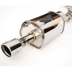 Invidia Q300 Cat-Back Exhaust System w/ Rolled 110mm SS Tip, 2012-2013 Civic Si Sedan - Angle 2