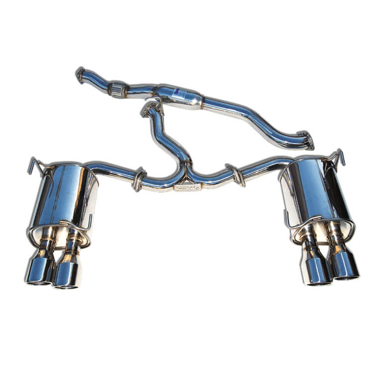 Invidia Q300 Cat-Back Exhaust System w/ Rolled 110mm SS Tips, 2015-2021 WRX & STi