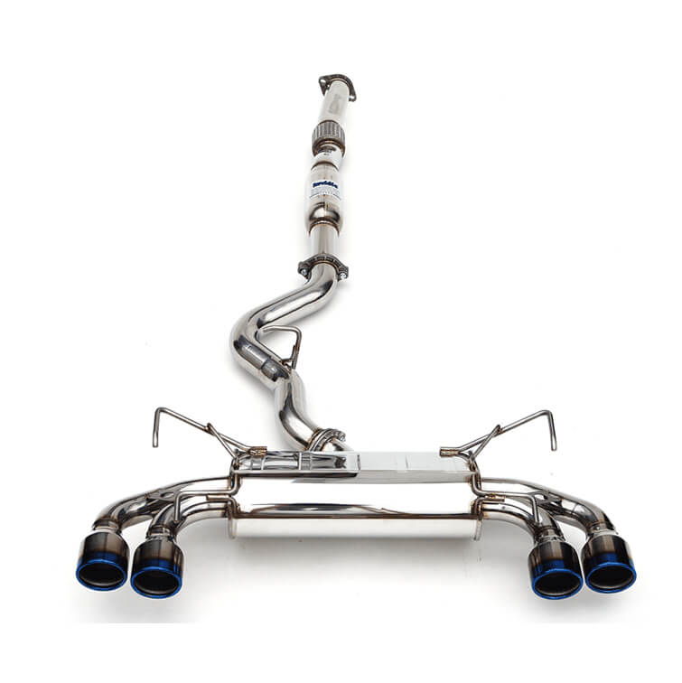 Invidia Q300 Cat-Back Exhaust System w/ Rolled 110mm Ti Tips, 2008-2014 STi & 2011-2014 WRX (Hatch)