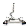 Invidia Q300 Cat-Back Exhaust System w/ Rolled 110mm Ti Tips, 2008-2014 STi & 2011-2014 WRX (Hatch)