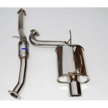 Invidia Q300 Cat-Back Exhaust System w/ Single 110mm SS Tip, 2000-2009 S2000 - Angle 2