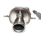 Invidia Q300 Cat-Back Exhaust System w/ Single Rolled 110mm SS Tip, 2002-2007 WRX & 2004-2007 STi - Angle 3