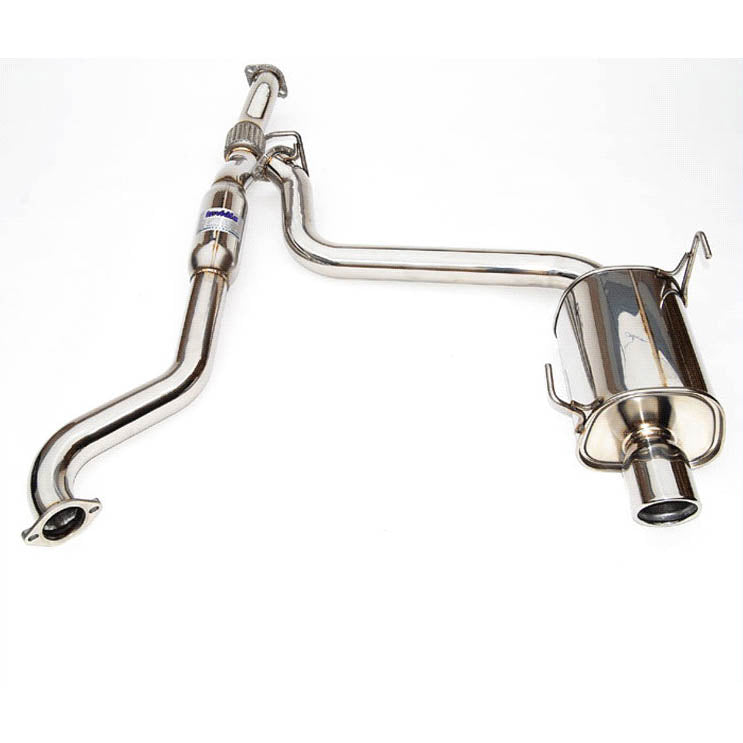 Invidia Q300 Cat-Back Exhaust System w/ Single Rolled 110mm SS Tip, 2008-2010 WRX (Sedan)