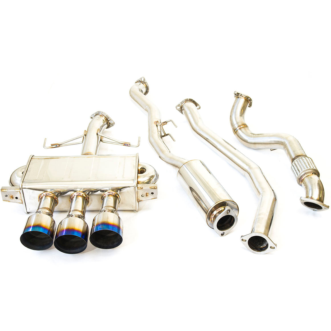 Invidia Q300 Cat-Back Exhaust System w/ Triple 101mm Ti Tips, 2017-2021 Civic Type R