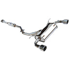 Invidia Q300 Cat-Back Exhaust w/ Dual Rolled 101mm SS Tips, 2013-2020 BRZ/FR-S/86 - Angle 2