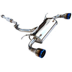 Invidia Q300 Cat-Back Exhaust w/ Dual Rolled 101mm Ti Tips, 2013-2020 BRZ/FR-S/86 - Angle 2