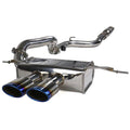 Invidia Q300 Cat-Back Exhaust w/ Dual Rolled Oval 110mm Ti Tips, 2013-2018 Focus ST