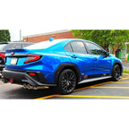 Invidia Q300 Cat-Back Exhaust w/ Quad 110mm SS Tips, 2022-2026 WRX - Angle 6