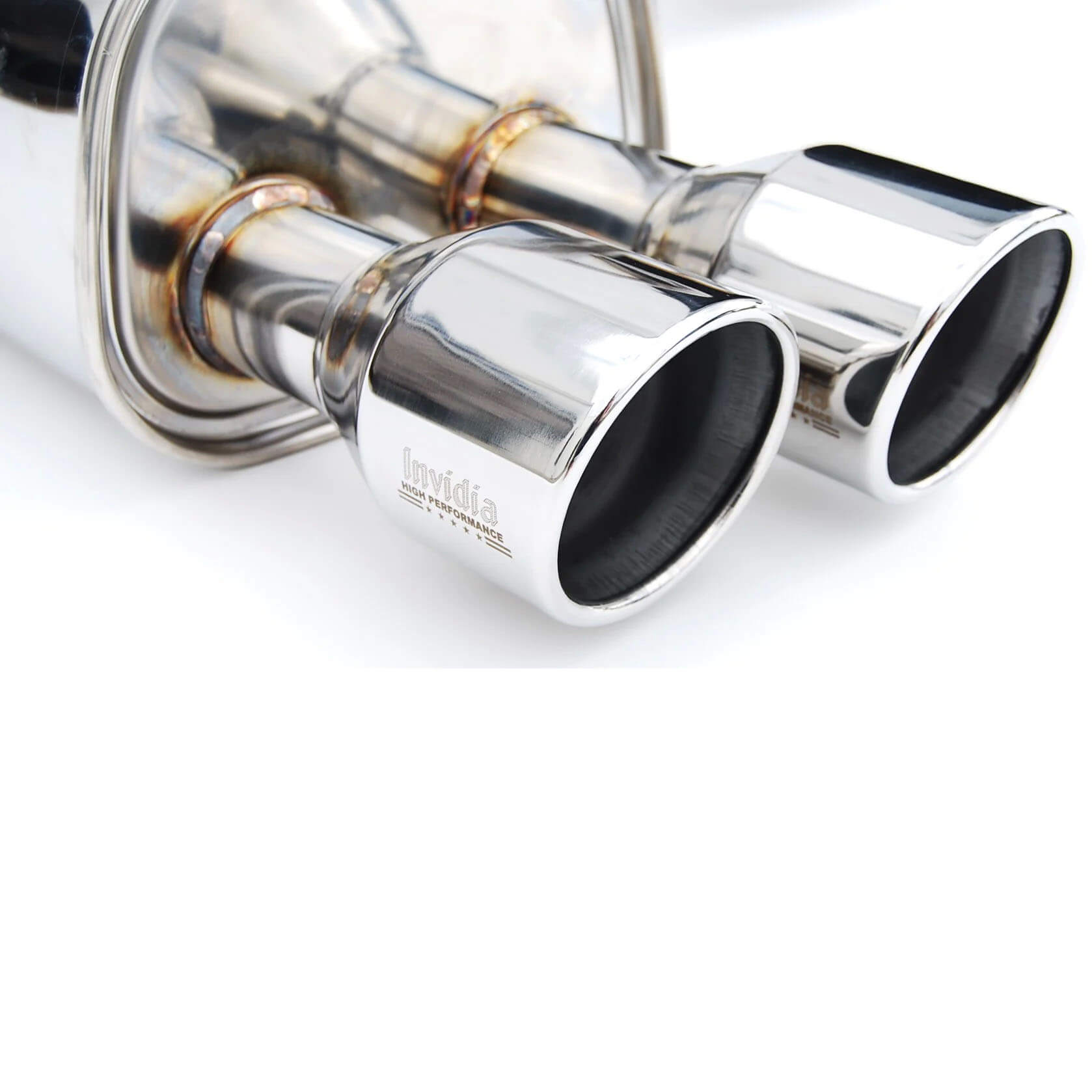 Invidia Q300 Cat-Back Exhaust w/ Quad 110mm SS Tips, 2022-2026 WRX - Angle 7