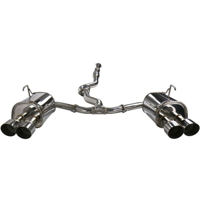 Invidia Q300 Cat-Back Exhaust w/ Quad Single-Layer 101mm SS Tips, 2015-2021 STi & 2015-2021 WRX