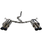 Invidia Q300 Cat-Back Exhaust w/ Quad Single-Layer 101mm Ti Tips, 2015-2021 STi & 2015-2021 WRX
