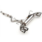 Invidia Q300 Quad Tip Cat-Back Exhaust w/ Rolled 110mm SS Tips, 2008-2014 STi & 2011-2014 WRX (Hatch)