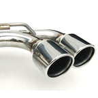 Invidia Q300 Quad Tip Cat-Back Exhaust w/ Rolled 110mm SS Tips, 2008-2014 STi & 2011-2014 WRX (Hatch) - Angle 3
