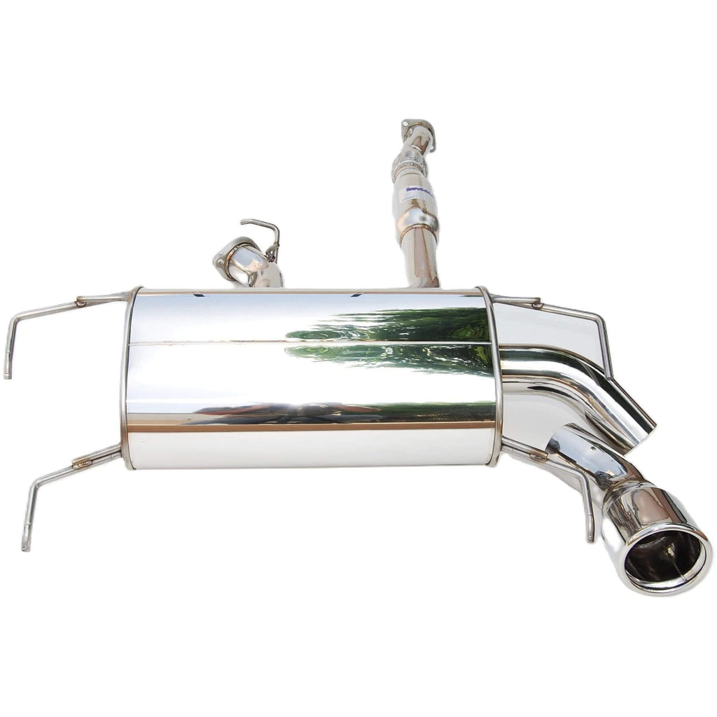 Invidia Q300 Single Muffler Cat-Back Exhaust w/ Rolled 110mm SS Tip, 2008-2010 WRX (Hatch)