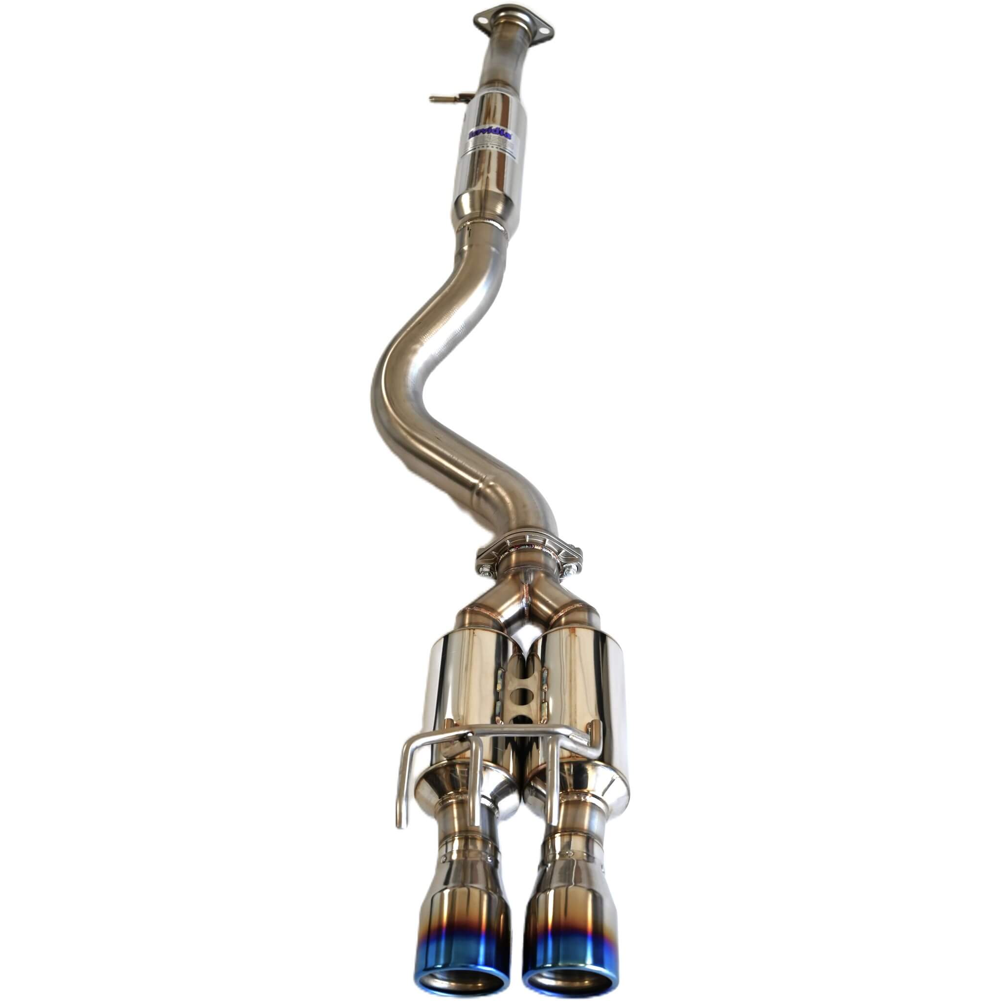 Invidia R400 Cat-Back Exhaust System w/ Dual Rolled 110mm Ti Tips, 2023-2025 GR Corolla - Angle 5