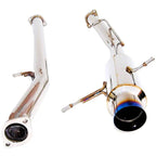 Invidia Racing Cat-Back Exhaust w/ Single 101mm Single-Layer Ti Tip, 2002-2007 WRX & 2004-2007 STi