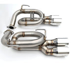 Invidia Twin Loop Axle-Back Exhaust System w/ Single-Layer 89mm SS Tips, 2022-2026 WRX - Angle 3
