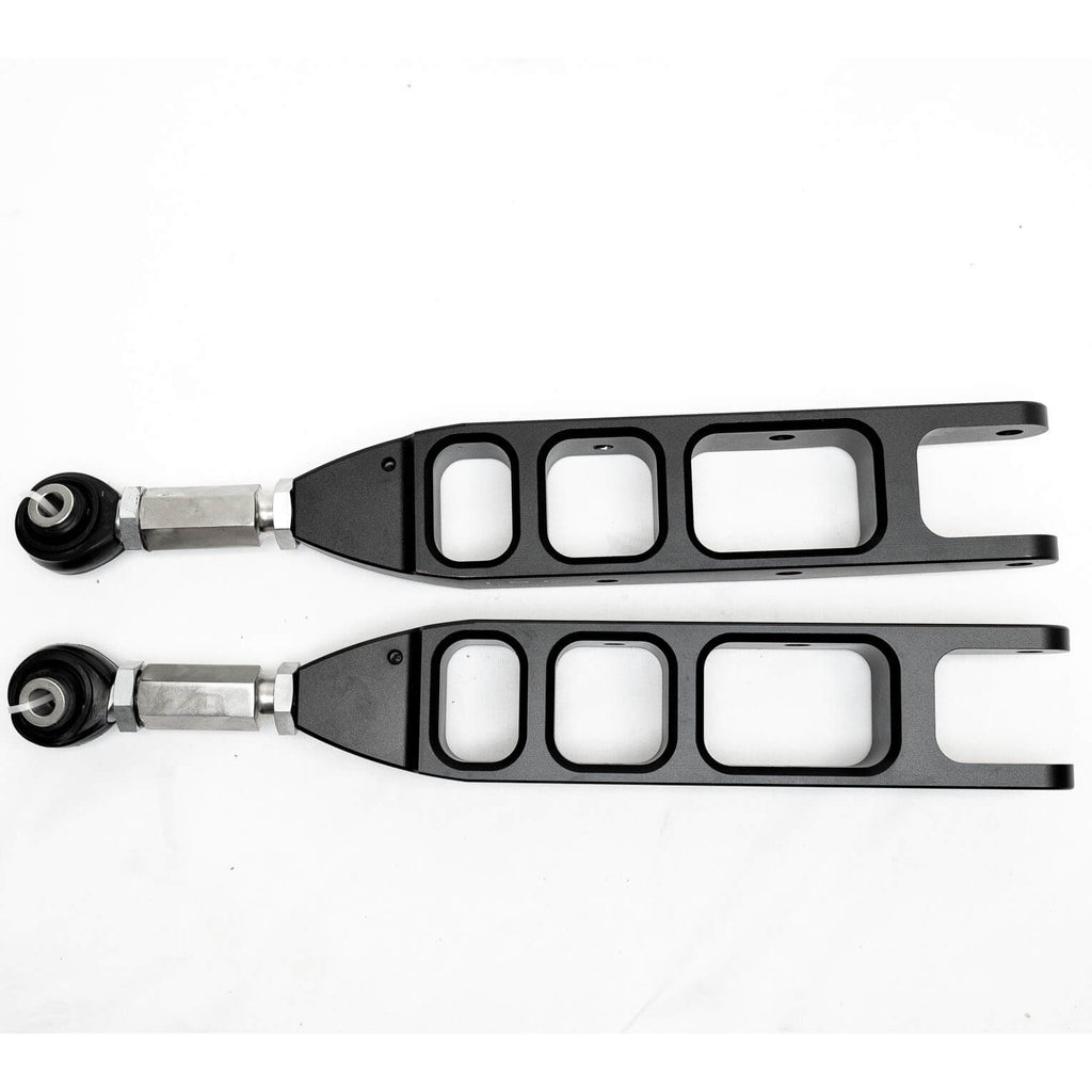 ISC Adj Rear Control Arms V3 (Stealth Series Black, Pair/2), 2008-2026 WRX/STi & 2013-2026 BRZ/GR86 - Angle 2