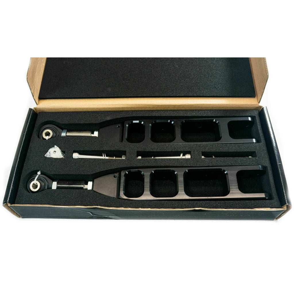 ISC Adj Rear Control Arms V3 (Stealth Series Black, Pair/2), 2008-2026 WRX/STi & 2013-2026 BRZ/GR86 - Angle 3