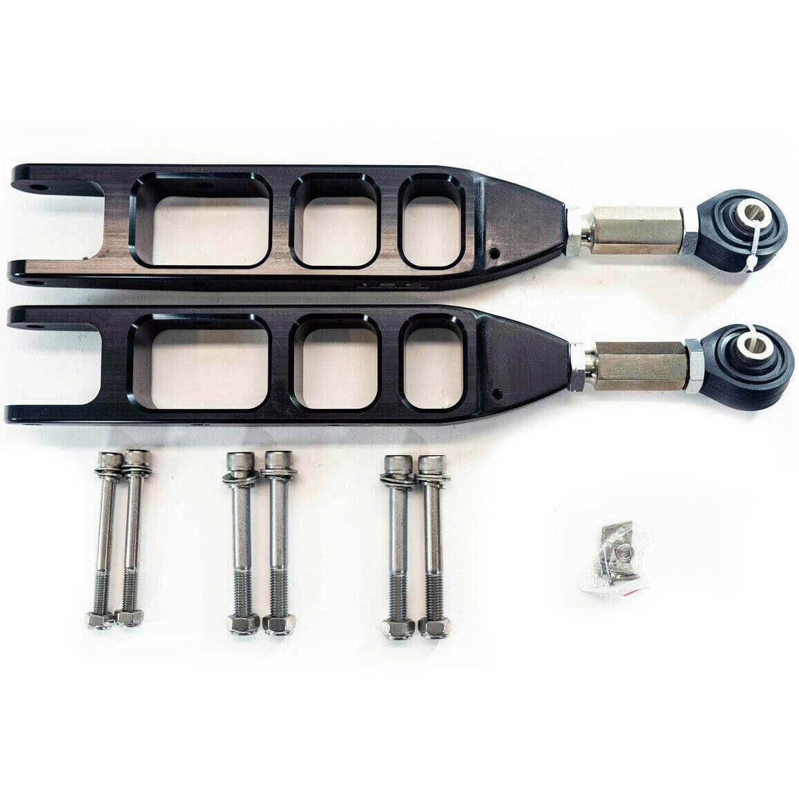 ISC Adj Rear Control Arms V3 (Stealth Series Black, Pair/2), 2008-2026 WRX/STi & 2013-2026 BRZ/GR86 - Angle 5