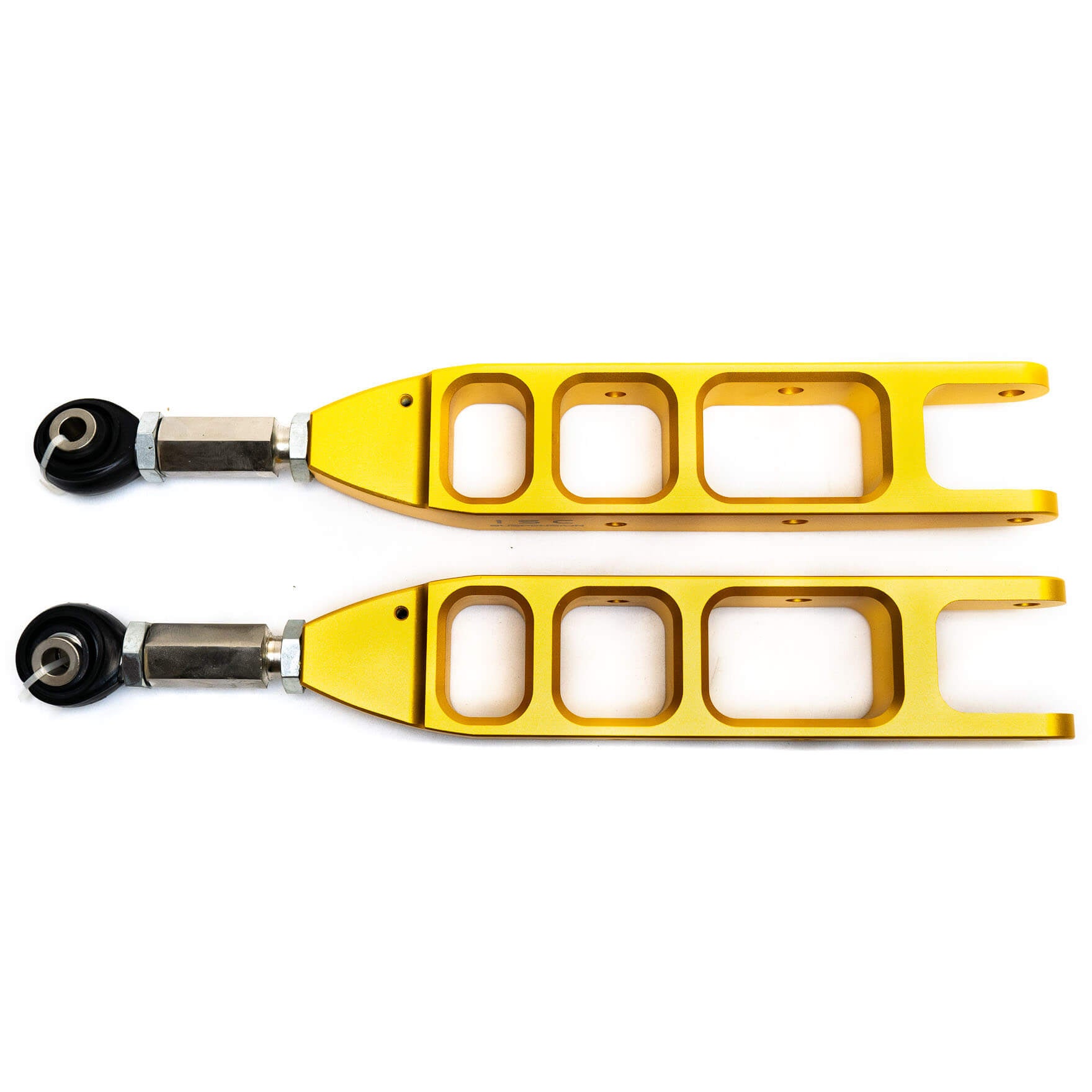 ISC Adjustable Rear Control Arms V3 (Gold, Pair/2), 2008-2026 WRX/STi & 2013-2026 BRZ/GR86 - Angle 2