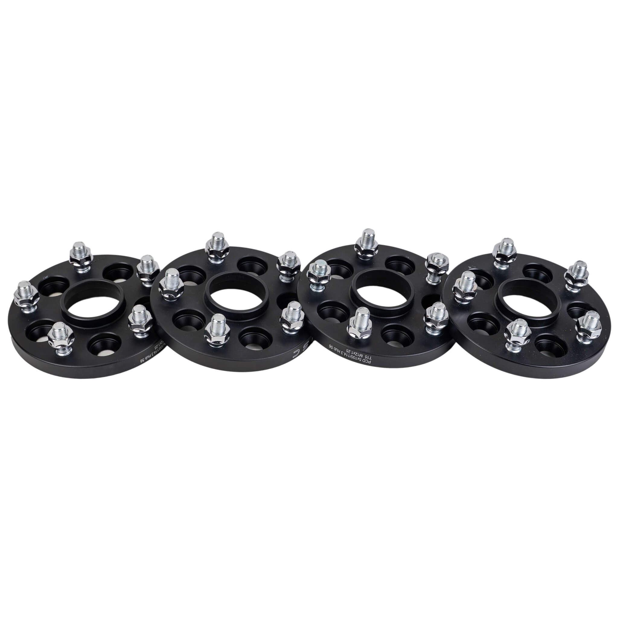 ISC Wheel Adapters (5x100 > 5x114, 15mm, Pair/4, Gold), 2002-2014 WRX & 2004 STi
