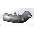Killer B Cast Aluminum Turbo Inlet (OEM Size), 2002-2007 WRX & 2004-2021 STi - Angle 6