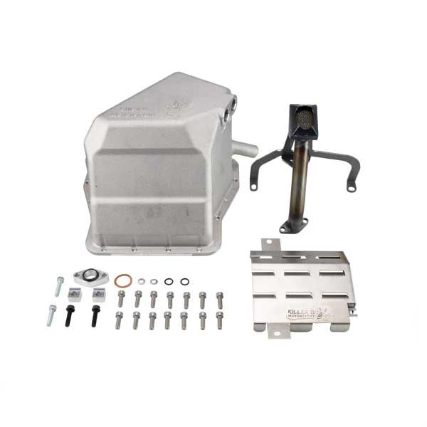 Killer B Cast Performance Oil Pan, High Flow Pickup & Baffle, 2002-2014 WRX & 2004-2021 STi