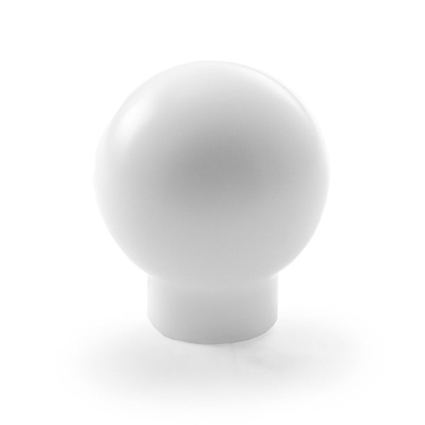 Killer B Round Delrin Shift Knob w/ Lockout (Brushed White), 2004-2021 STi, 2015+ WRX & 2013+ BRZ/86