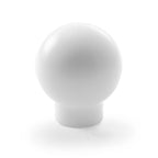 Killer B Round Delrin Shift Knob w/ Lockout (Brushed White), 2004-2021 STi, 2015+ WRX & 2013+ BRZ/86