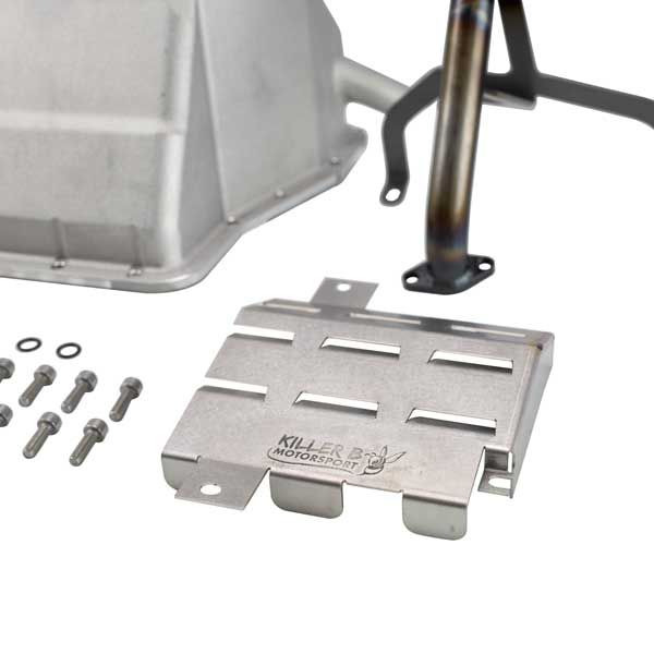 Killer B Super G Performance Oil Pan, High Flow Pickup & Baffle, 2002-2014 WRX & 2004-2021 STi - Angle 2