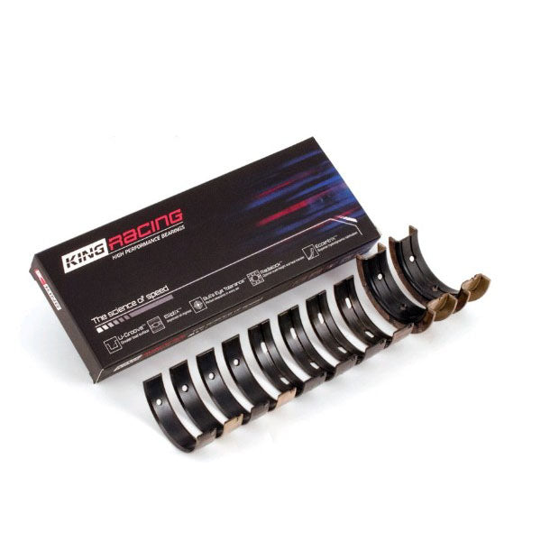 King Crankshaft Main Bearings w/ pMaxKote (+0.026mm), 2002-2014 WRX & 2004-2021 STi