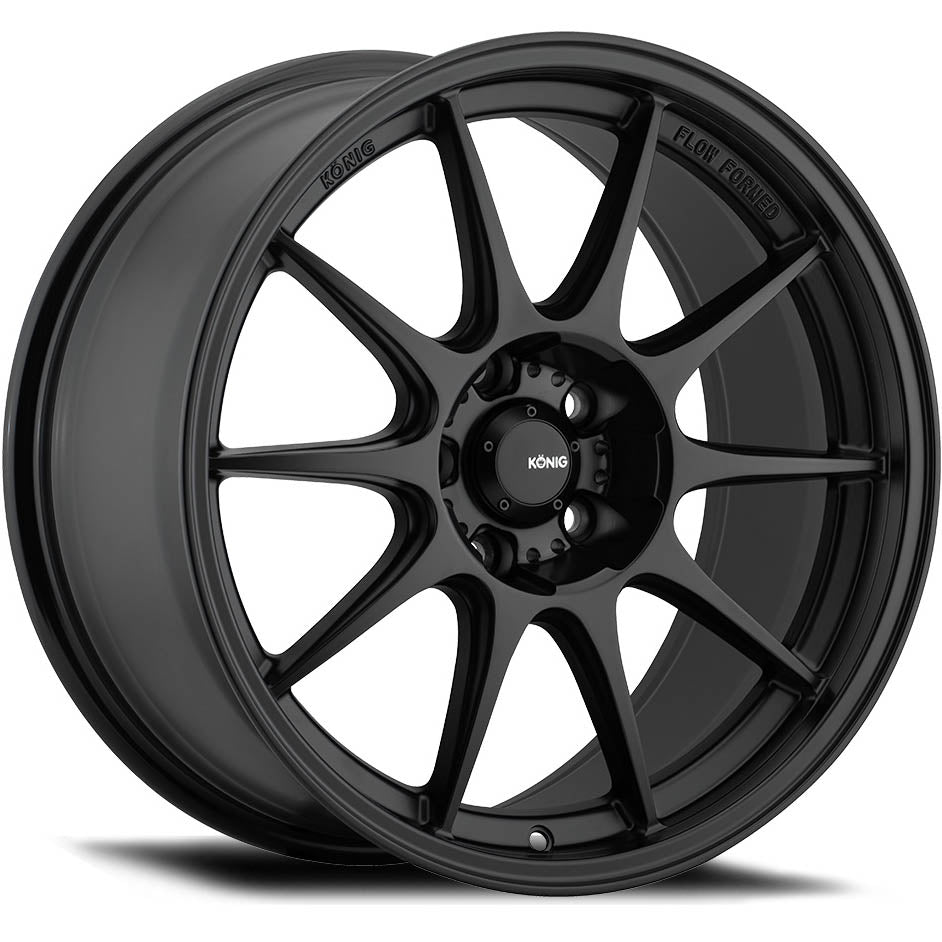 Konig Dekagram Wheel - 18x9.5 / +35 / 5x114.3 - Semi-Matte Black